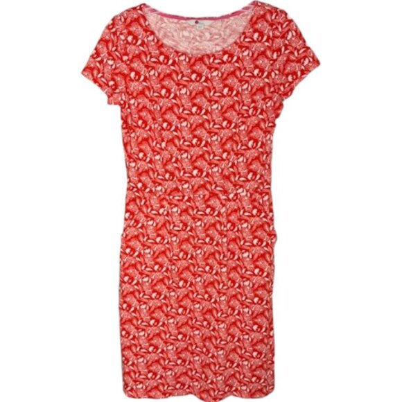 Boden Phoebe 100% Cotton Floral Day Dress w/Pockets - Red/White - 2P - Picture 2 of 10